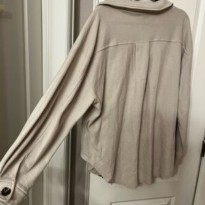 Beige Long Sleeve Top